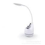 Wholesale Loud Sound Portable Touch Light with Pen Holder Bluetooth Speaker T6 (White)